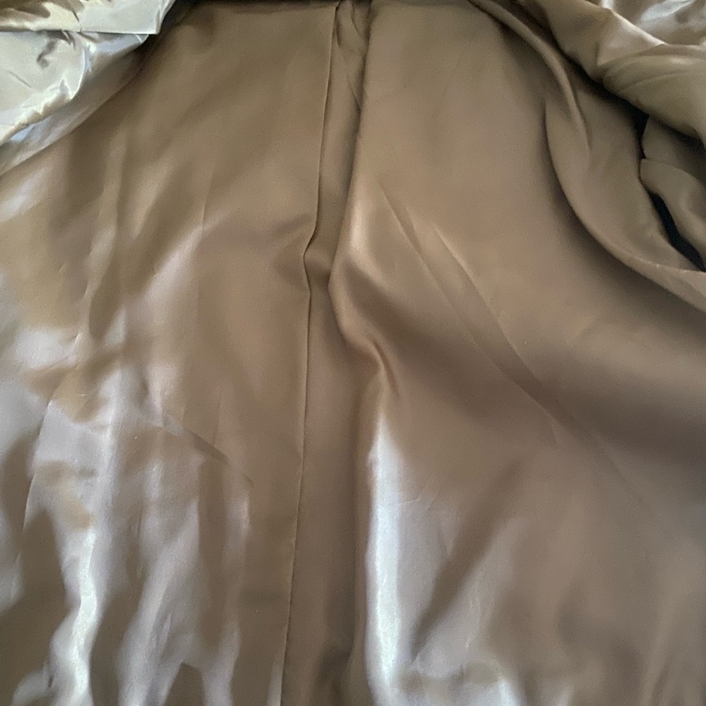 Christopher & Banks Brown Suede Jacket Women Large Lined Embroidered Details - Picture 11 of 12